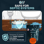 Oasis Water Technologies Toilet Guard Hard Water & Limescale Drop-In Toilet Tank Tablet | Polyphosphate Formula | Helps Reduce Rings, Stains & Mineral Buildup | Bleach-Free 180-Day Tablet