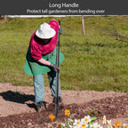 Bow Rake, Detachable Heavy Duty Metal Garden Rake for Loosening Soil, Leveling Lawn, Leaves Cleaning,63 Inch Long Handle Yard Rock Rake for Gardening,17 Prongs Leaf RakeThatch Rake for Lawn