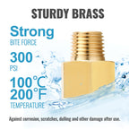 SUNGATOR 3/8" Female to 1/4" Male NPT Adapter, 2-Pack
