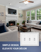 ZILLSEA Metal Wall Plates, Decorative Switch Plates and Outlet Covers (Pure White/3 Toggle 2 Pack)