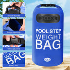 50LB 500D PVC Swimming Pool Ladder Weights- 2 Pack Sand Fillable Universal Sand Bags Step Anchors,Waterproof Sand Bags with Heavy-Duty Handle for Pool Ladder Steps