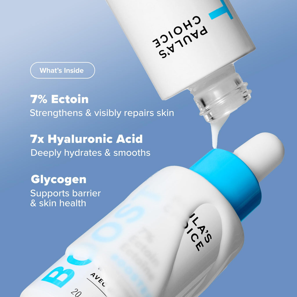Paula's Choice 7% Ectoin + Hyaluronic Acid Milky Hydrating Face Serum, 7-in-1 Barrier Repair, Deep Hydration, Dewy Finish, Dermatologist-Tested for Sensitive Skin, 0.67 Fl Oz