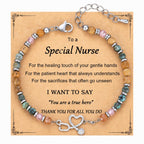 Wisedawn Nurse Gifts for Women, Natural Stone Stethoscope Bracelet, Christmas Graduation Appreciation Nurse Week 2026 Thank You Jewelry with Card