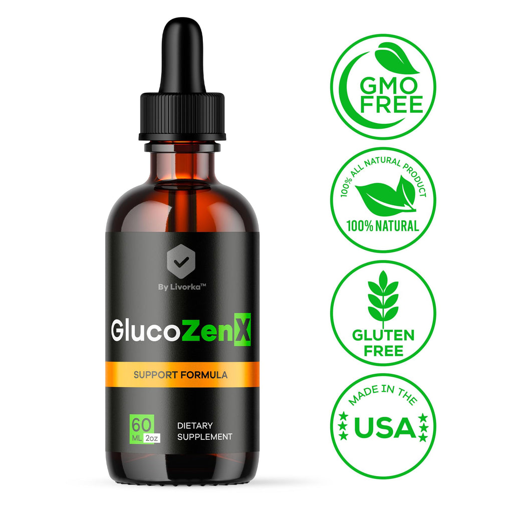 (2 Pack) GlucoZenX Drops - Official GlucoZen X Liquid Drops Premium Advanced Formula All Natural Support, Glucozenx for Overall Health & Daily Wellness Gotas Review, 2 Bottles for 2 Months