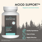 Mountain Peak Nutritionals Mood Support Formula - Supports Serotonin Levels - Hypoallergenic Dietary Supplement (90 Vegetarian Capsules)