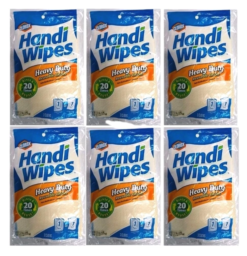Handi Wipes Heavy Duty 3Ct 6-Pack