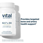 Vital Nutrients Vitamin D3 + K2-2000 IU - Vitamin D3 K2 Supplement - Vitamin D Complex for Healthy Calcium Levels, Muscle & Bone Health - Gluten, Dairy, Soy Free - 60 Capsules