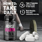 (2 Pack) Horse Gelatin Capsules, Official HorseGelatin Pills for Men with All Natural Ingredients, Advanced Men's Health and Wellness Support Pill, Max Strength Multivitamin Supplement (120 Capsules)