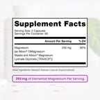 Pure TheraPro Rx Optimum Magnesium Lysinate Glycinate & Di-Magnesium Malate, Made in USA | 2 Month Supply | Chelated for Maximum Absorption, Supports Bone Health & Energy, Non-GMO