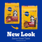 Pedigree High Protein Adult Dry Dog Food, Beef and Lamb, 18 lb
