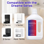 Nukisa Lavender Floor Cleaning Solution 1L Compatible with Dreame Wet & Dry Vacuum and Robot， Residue & Streak Free,Suitable for All Robot Vacuum Cleaners and Wireless Wet Dry Dual-Use Vacuum Cleaners