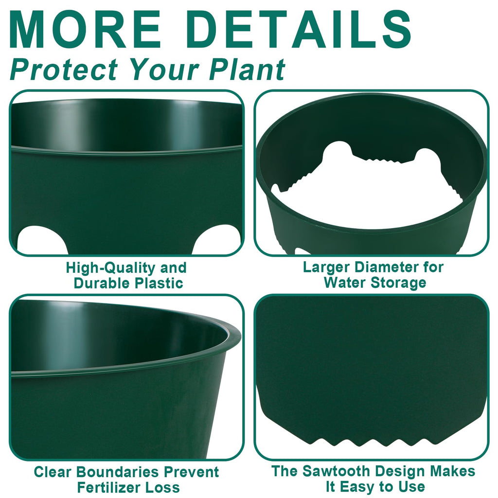 6PCS 12 Inches Plant Rings for Outdoor Plants, Plant Rings, Planting Ring