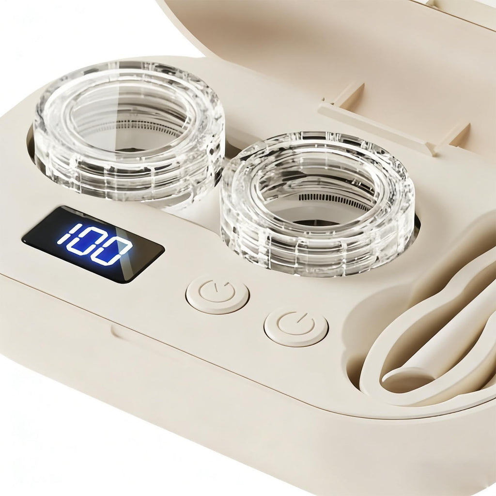 Contact Lens Cleaner Machine - Ultrasonic Small Daily Supplies | Contact Lens Case,for Gym Sports Running Fitness Outdoor Travel Office Hotel