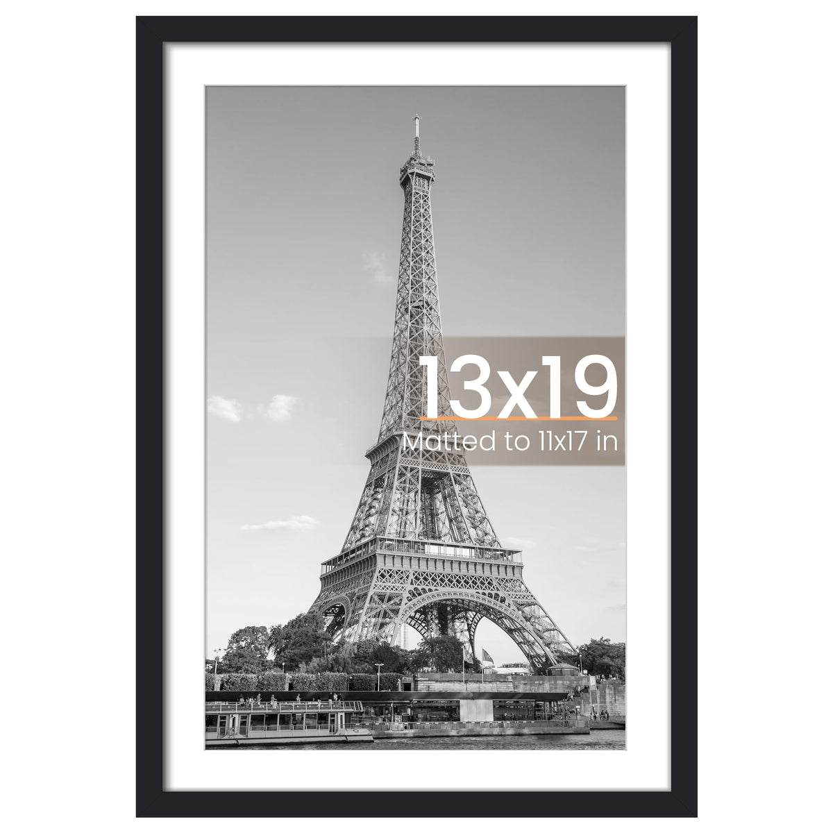 upsimples 13x19 Picture Frame, Wall Decor Poster Frames, Black 1 Pack