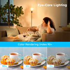 G16.5 E12 Globe LED Bulb, 2700K Warm White Dimmable, 60W Equivalent