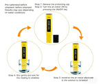 Digital pH Meter Tester Pen for Water, Pre-Calibrated, High Accuracy ±0.01, 0–14 pH Range, Pocket Size for Drinking Water, Pool, Aquarium & Hydroponics (Yellow)