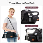 Momcozy Universal Stroller Organizer with Insulated Cup Holder