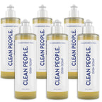 THE CLEAN PEOPLE Liquid Dish Soap - Clean, Simple Ingredients - Extra Scrubbing Power (Fragrance Free) 12 fl. oz (6 Pack)