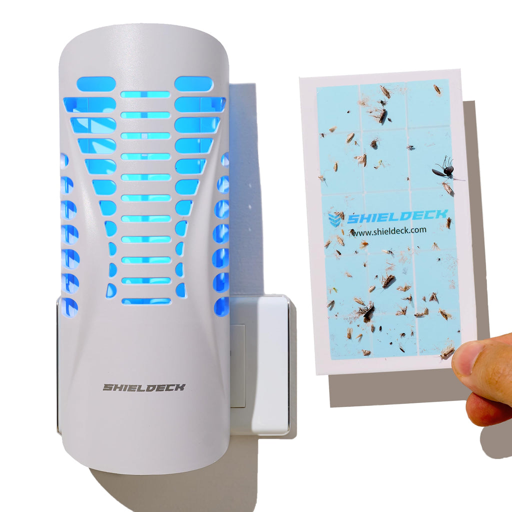 Shieldeck - Flying Insect Trap - Indoor Fly Trap, Mosquito Trap & Mosquito Trap - Fruit Fly Trap & Bug Catcher - UV Light Traps for