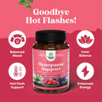 Complete Herbal Menopause Supplement for Women - Female Hormone Balance Capsules for Night Sweats Hot Flashes & Mood Swings with Dong Quai, Chaste Berry & Black Cohosh Root - 120 Count Pack