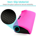 Vive Premium Crutch Pads, Bag, & Hand Grips (5 PCS) - Crutches for Adults Armpit Padding, Hand Grips, Accessories Pouch - Soft Tips Medical Padded Handles for Kids, Men, Women - Lightweight (Pink)