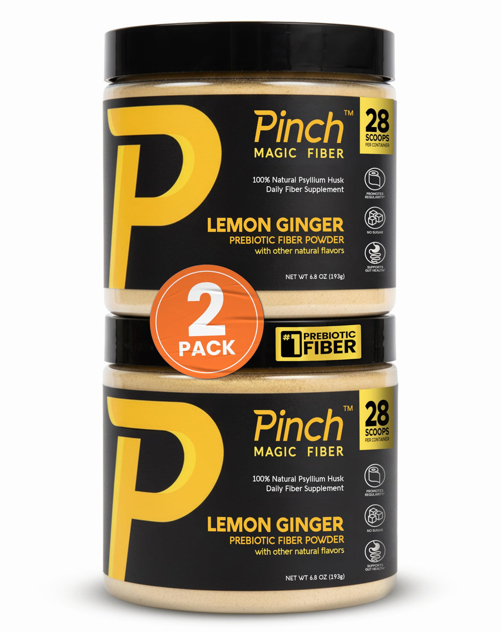 Pinch Magic Fiber - Lemon Ginger 2-Pack