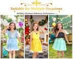 LIMIROLER 18 Pcs Princess Dress Up Clothes for Girls Role Play Gift Set
