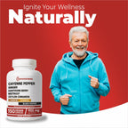 Immortal Herbs Cayenne Pepper Capsules w/Garlic, Ginger, Hawthorn, Turmeric, Cinnamon, Beet Root and Black Pepper Extract, 150 Cayenne Capsules, Non-GMO & Gluten Free Capsaicin Supplement
