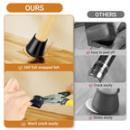Meldel 24 PCS Silicone Chair Leg Floor Protectors Extra Small(0.6"-0.8") Rubber Felt Furniture Pads Chair Legs Caps/Covers for Hardwood Floors, Tile from Scratches & Reduce Noise - Round, Black