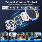 IceHeat Sound Amplifier for Seniors, Features Automatic Noise Reduction to Enhance Voices, Howling Suppression, Instant on-and-use Operation, and 7-Button Volume Adjustment