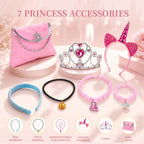 Meland Princess Dress Up Trunk for Girls 3-8, Toys Gift Set for Holidays