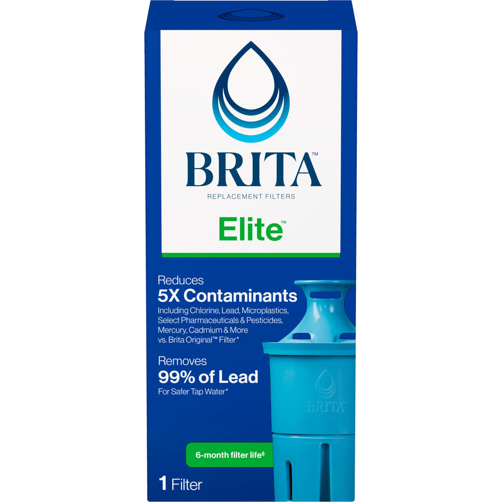 Brita Elite Replacement Water Filter, Pitchers and Dispensers, 1 Pack