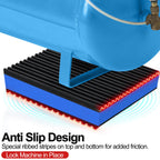 3 Pack Anti Vibration Pads for Washing Machine 4"x4"x1.2", Sound Isolation Vibrating Pad, 0.59" Pre-Drill Hole Ribbed Rubber Damping Mat for Air Compressors, Conditioner, Treadmill, HVAC Washer Dryer