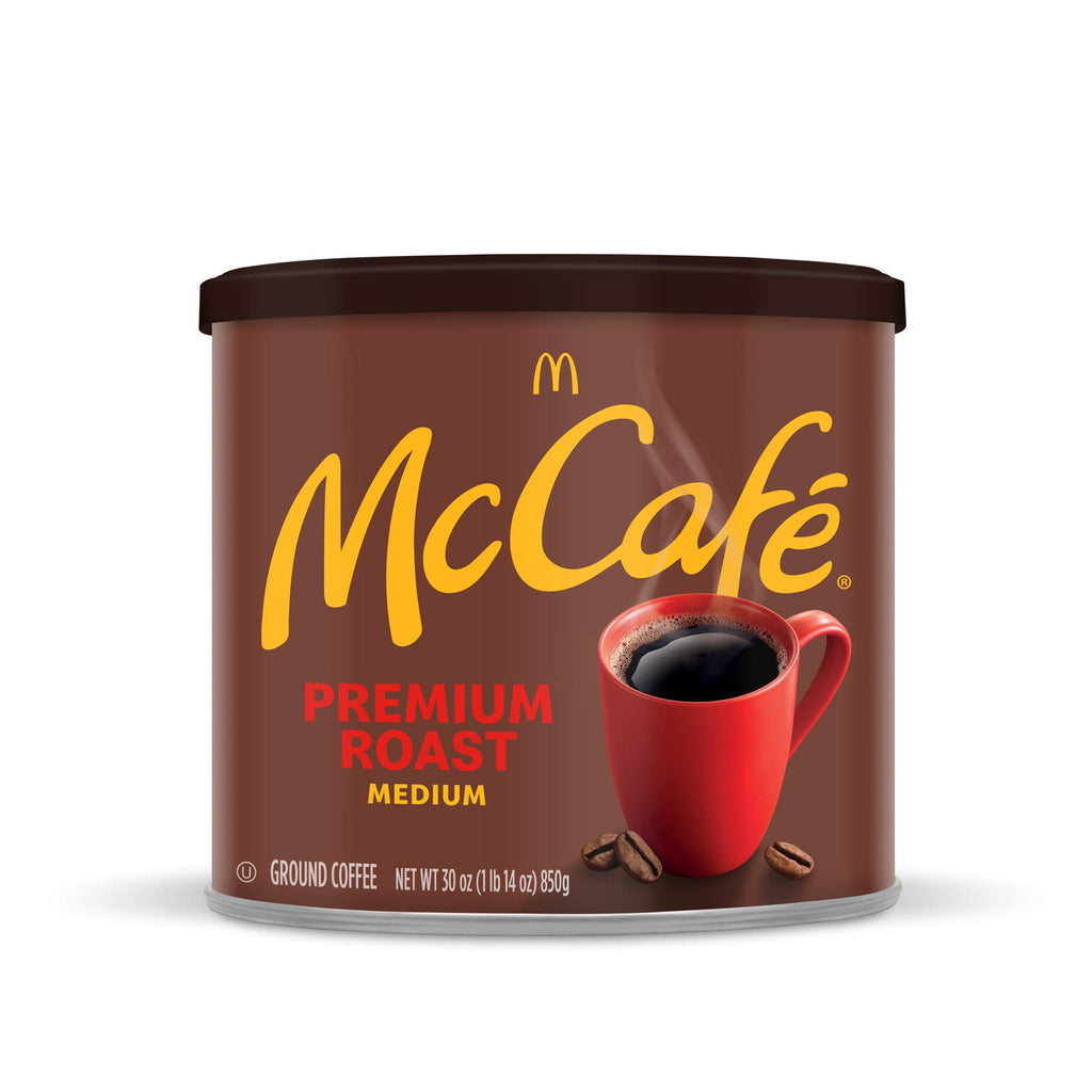 McCafe Premium Roast, Medium Roast Ground Coffee, 30 oz Canister