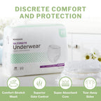 McKesson Ultimate Adult Incontinence Underwear, [80 Count], Medium, 32-44 in. Maximum Absorbency, Unisex Bladder Leak Protection, Pull-On Style with Tear-Away Sides, for Postpartum and Incontinence