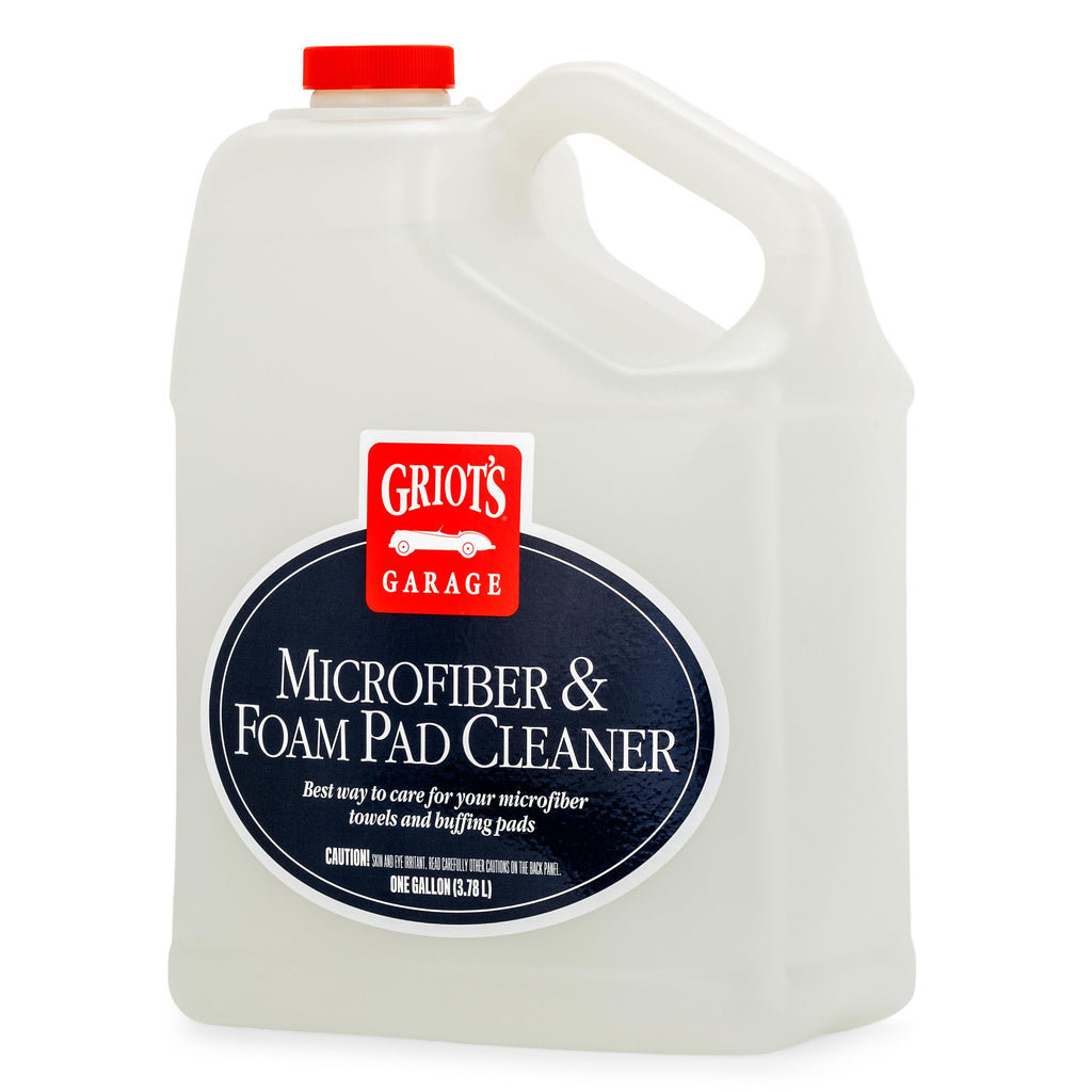 Griot's Garage Microfiber and Foam Pad Cleaner, Removes Polish, Wax, and Sealant Residue, Restores Your Car Cleaning Cloths' Effectiveness, 11067, One Gallon