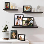 upsimples Picture Frames Set of 10, Including 8x10, 5x7, 4x6 Black Frame