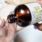 VITAL AFFAIR Castor Oil Cold Pressed Pure Glass Bottle Castor Oil with Flannel 100% Cotton Organic Castor Oil Packaging