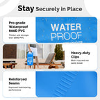 Goovilla Pool Ladder Weights Universal | 2 Pack 20L 500D PVC Waterproof Tear-Resistance Sand Bags for Above Ground Pools Steps | Easy to Fill and Seal with Strong Handle and 4 Straps (Sky Blue)