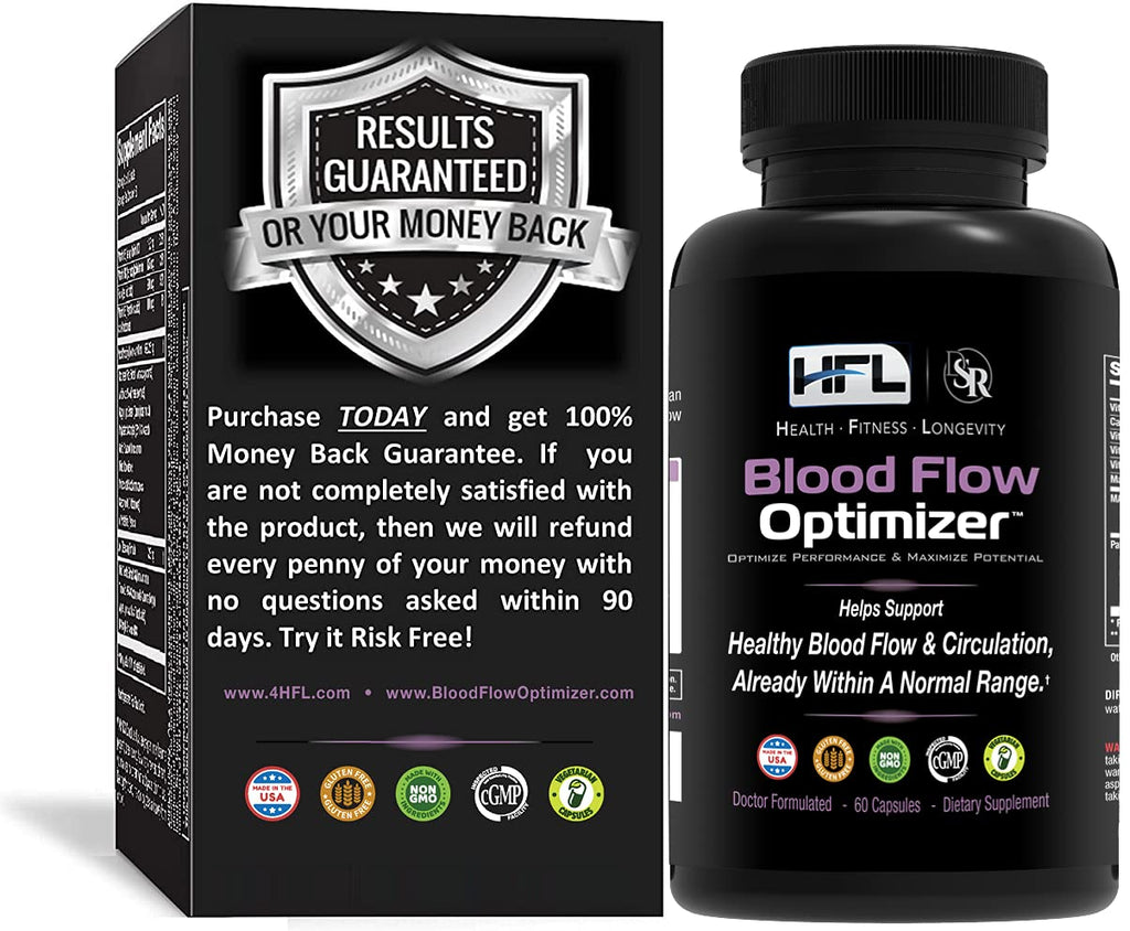 HFL Blood Flow Optimizer™ by Dr. Sam Robbins | Healthy Blood Flow Circulation, Arterial Strength & Vascular Function.