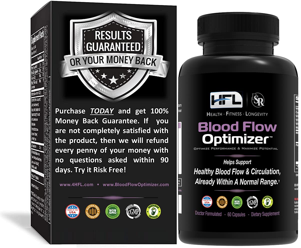 HFL Blood Flow Optimizer™ by Dr. Sam Robbins | Healthy Blood Flow Circulation, Arterial Strength & Vascular Function.
