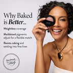 LAURA GELLER Baked Balance-n-Brighten Colour Correcting Powder Foundation (Medium) Buildable Light to Medium Coverage Baked Foundation, Demi-Matte Finish