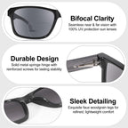 LADEESSE 3 Pack Bifocal Reading Sunglasses For Men/Women - Fashion UV400 Sunglasses With Readers Built In Sun Outdoor Protection（2.0）