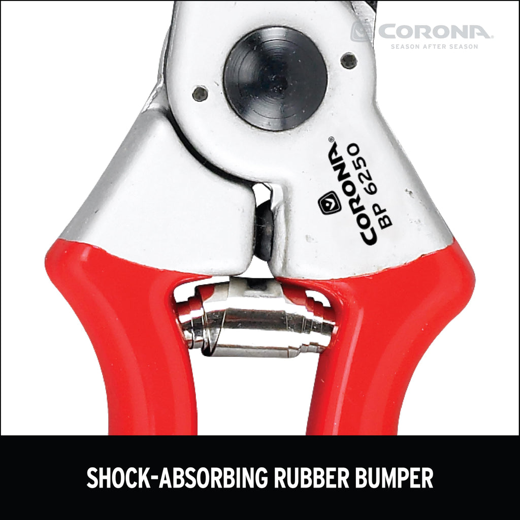 Corona Tools BP 6250 MAXFORGED Aluminum Bypass Pruner, 1-Inch Cut Capacity, Professional Hand Pruning Shears with Replaceable Steel Blade & Non-Slip Comfort Grip