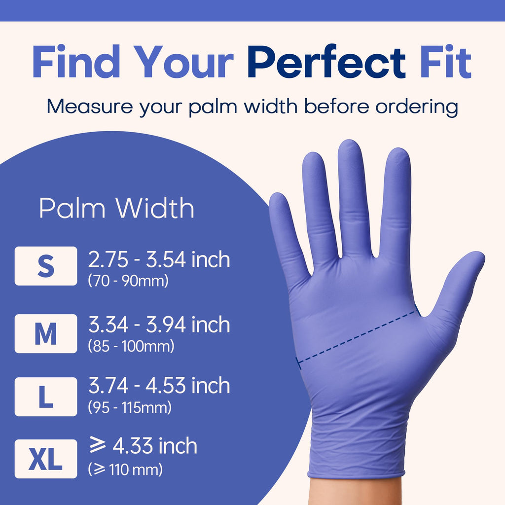Supmedic Soft Max™ Nitrile Exam Gloves Powder-Free Disposable 100 Iris XL