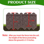 30 Pack (30FT) Weaving Flower Bed Garden Edging Borders, Landscaping Edging