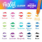 PILOT FriXion Clicker Gel Ink Pens 0.7mm, Assorted Colors, 15-Pack