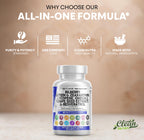 Clean Nutra Eye Vitamins with Bilberry Lutein and Zeaxanthin Supplements Lycopene 40mg Resveratrol Grape Seed Astaxanthin for Eyes - Eye Care Health Support Eye Vitamin and Mineral Supplement