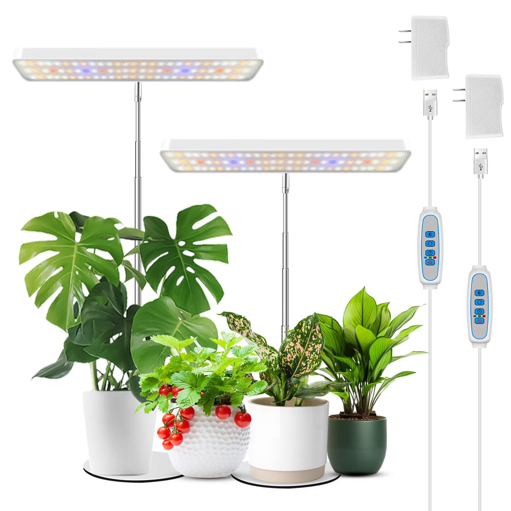 Wiaxulay Plant Grow Light, 11in Full Spectrum for Indoor Plants with Base
