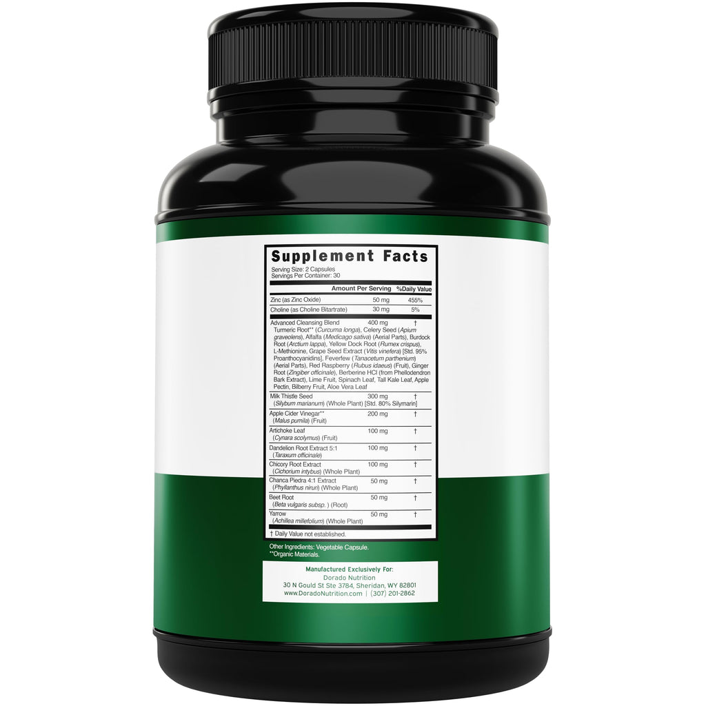 Liver Cleanse Detox & Repair (27 in 1 Formula - Milk Thistle, Dandelion Root, Turmeric, Artichoke Extract & More) - Detox Cleanse Supplement, Liver Support for Adults, Vegan - 60 Capsules (Pack of 2)